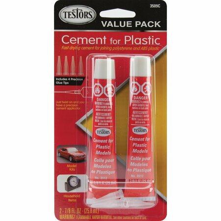 TESTORS PLASTIC CEMENTG, 2PK 3509C